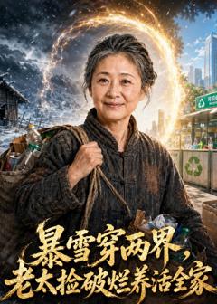 暴雪穿两界，老太捡破烂养活全家