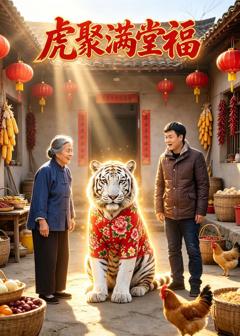 《虎聚满堂福》